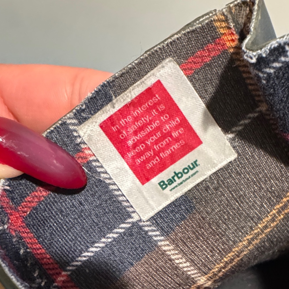 Barbour Kids Simonside Wellington Rain Boots, Olive, 3Y - Picture 3 of 8